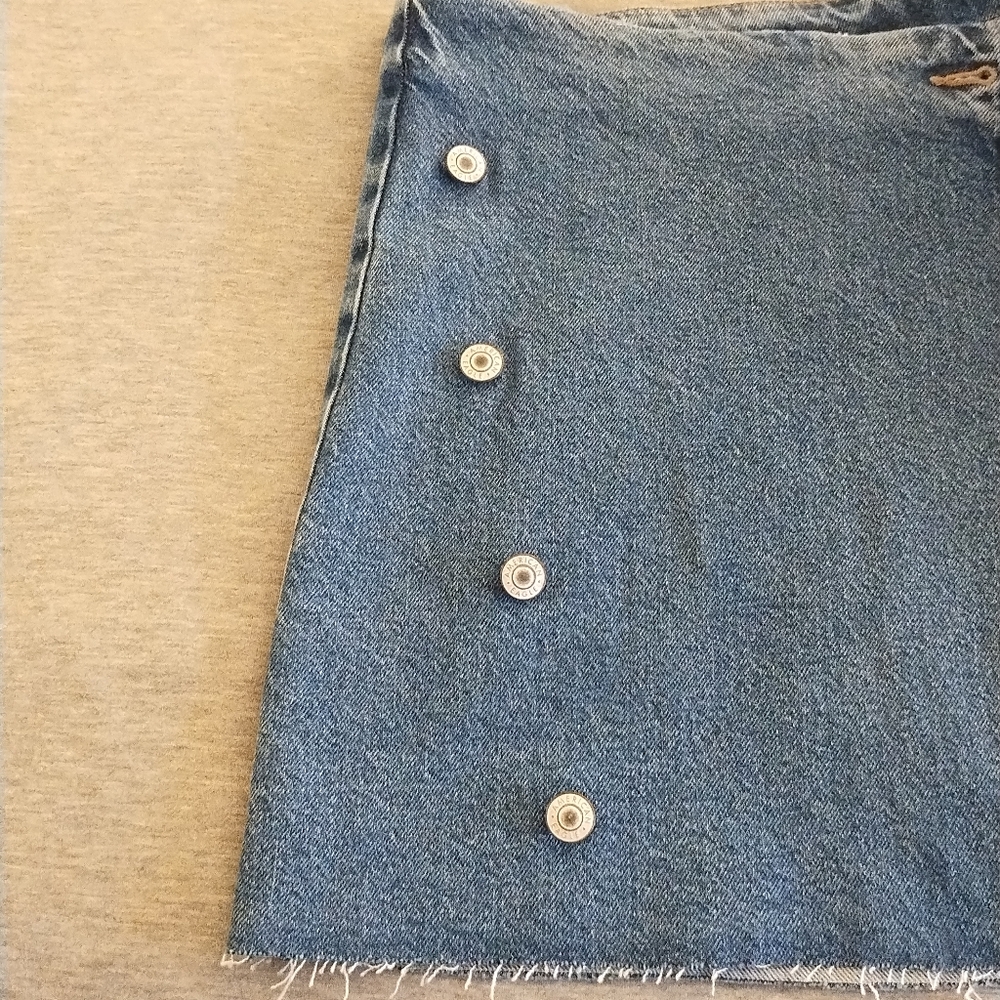 American Eagle Low-Rise A-Line Stretch Denim Skirt Size 18 - 34 W - NWT - Picture 6 of 16